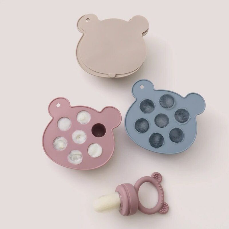 Baby Ice Cream Pops Silicone Mold Ice Cream Maker Popsicles Molds Baby Fruit Feeding Pacifier Teether Toy Baby Sutff