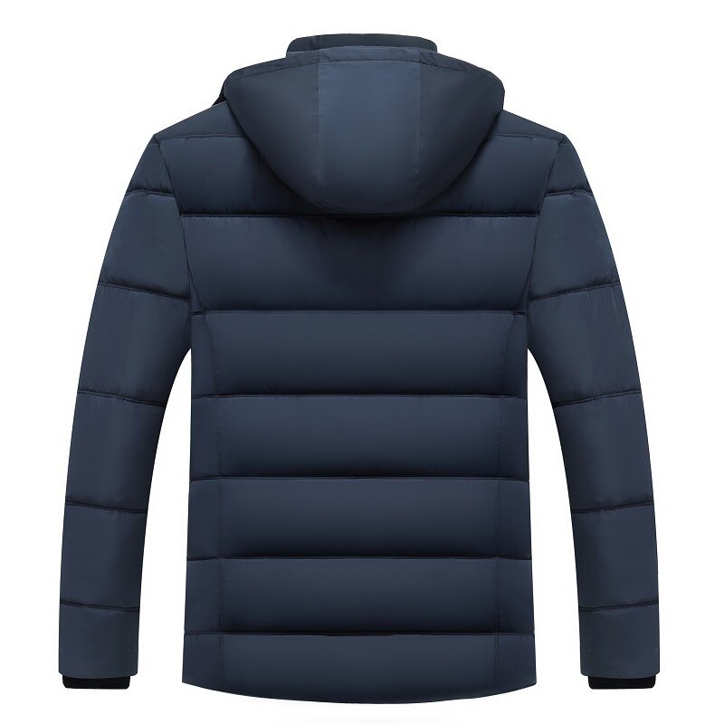 フード付きウィンターコート,男性用厚手の暖かいジャケット,防風オーバーコート,父、夫、男性のためのギフト,新しいファッション,2023