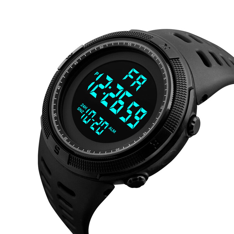 Yikaze-メンズy01デジタル腕時計、多機能、ミリタリー、スポーツ、腕時計、防水、発光、電子、学生