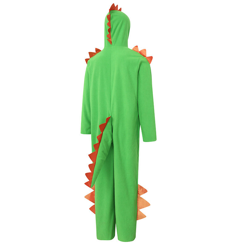 Greem dinozaur body śmieszne piżamy damskie męskie ubrania ze zwierzętami festiwal strój na imprezę Kigurumis z długim rękawem na zamek błyskawiczny
