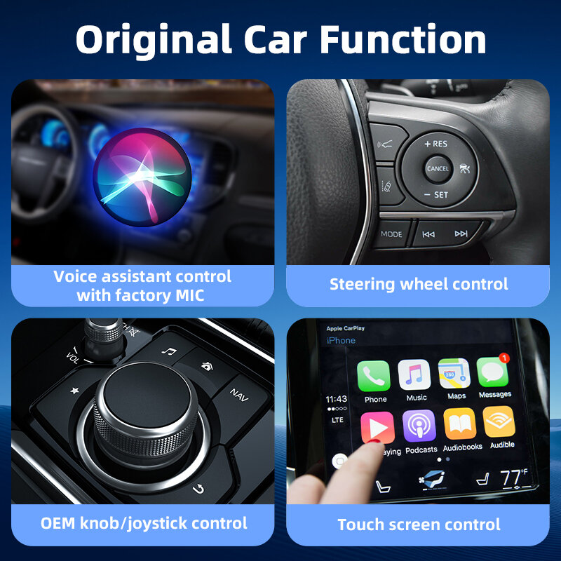 JMCQ мини беспроводной Carplay и Android автомобильный Проводной адаптер для беспроводной коробки для Toyota Mazda Nissan Suzuki Kia Ford Skoda Hyundai