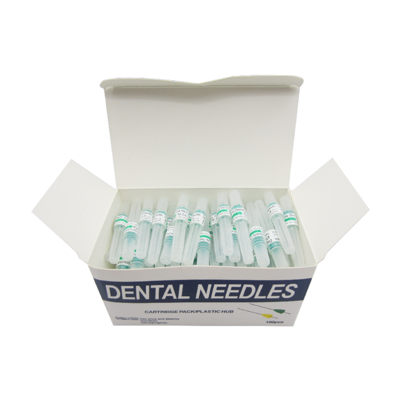 100Pcs/ Box Dental Sterile Injection Needles Disposable Steriled Delivery Dispensing Syringe Tips Anesthesia Needle