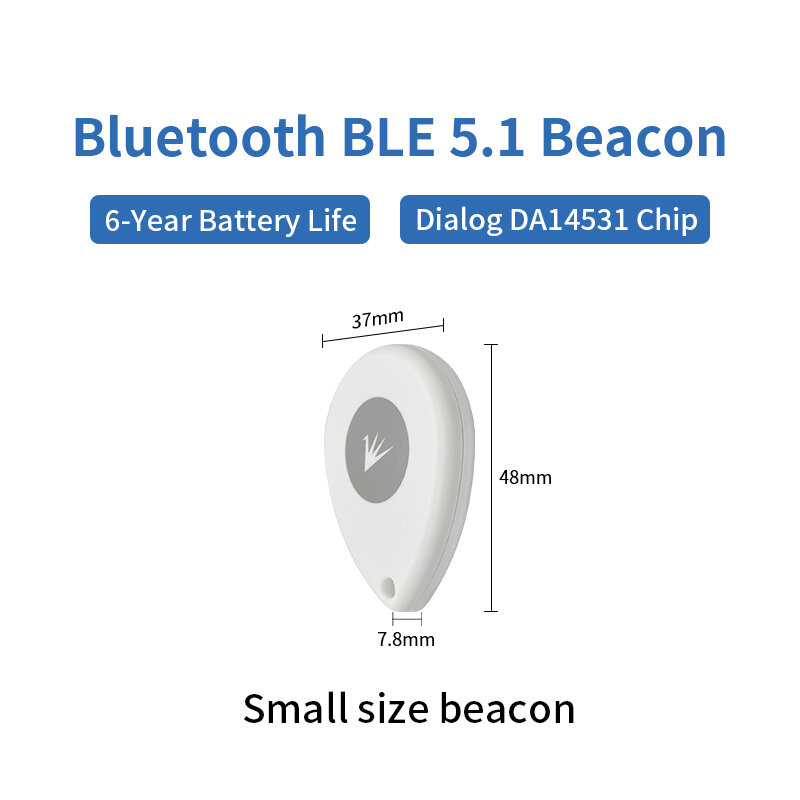 배터리 교체 비콘 블루투스 5.1, 저에너지 IP67 방수 비콘, 추적 및 실내 내비게이션