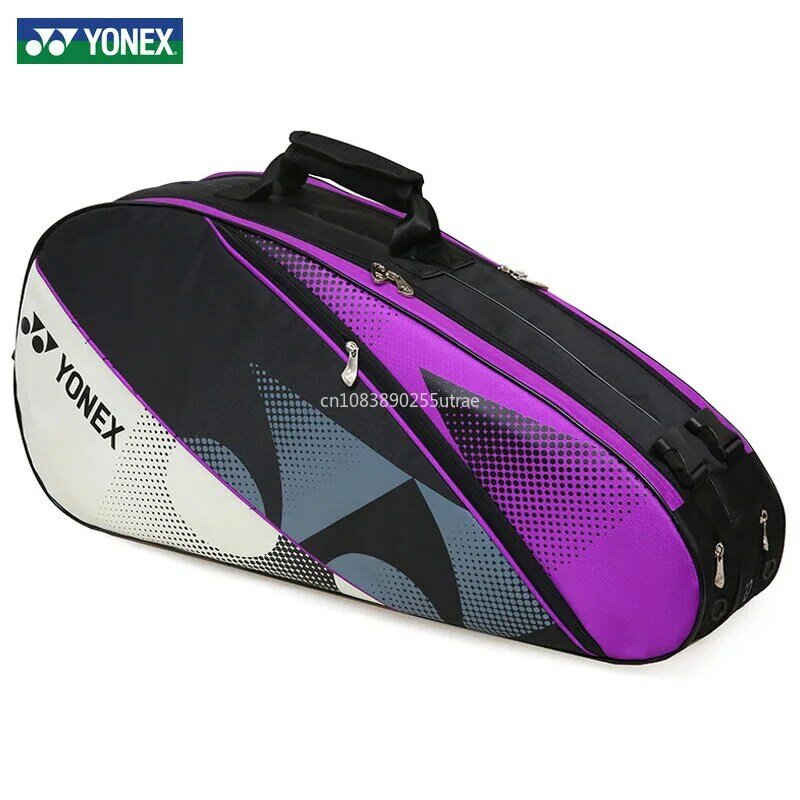 Prawdziwy profesjonalny YONEX torba do badmintona plecak sportowy Unisex z przegrodą na buty do przechowywania większości akcesoriów do badmintona