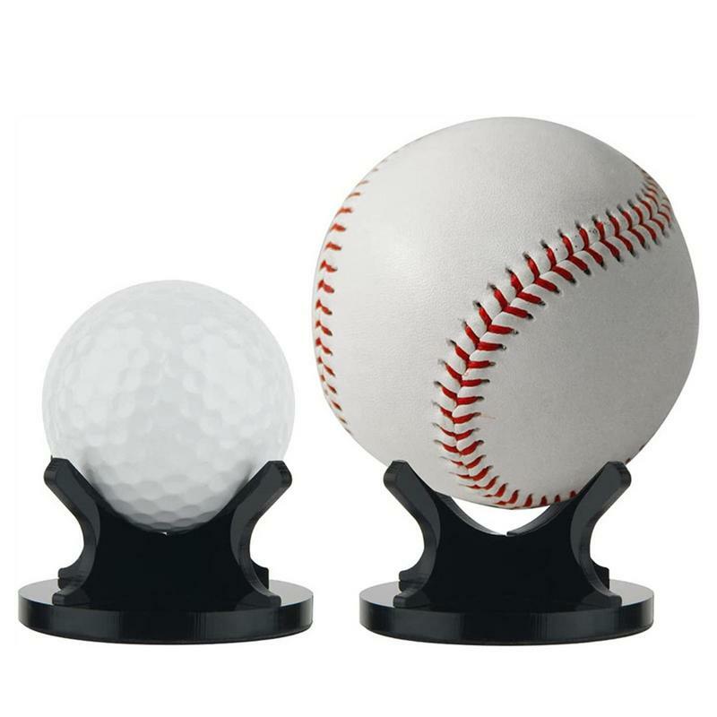 Rak berdiri bola akrilik Softball tenis kecil, rak bola Golf dengan alas anti licin untuk bisbol, bola Golf, bola tenis Softball