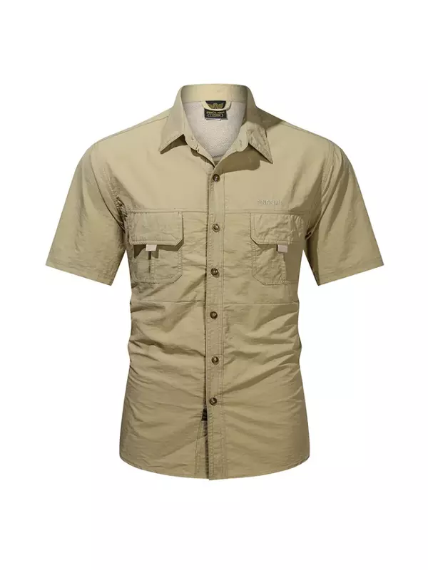 Camisa de manga corta de algodón adelgazante para hombre, camisa informal de trabajo militar, Talla M, L, XL, 2XL, 3XL, 4XL, novedad de verano