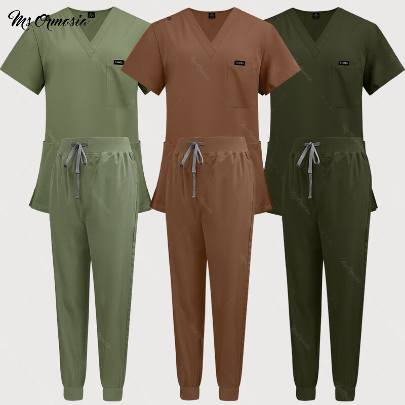 Combinaisons de gIslande médicales multicolores, uniforme d'hôpital pour femmes et hommes, vêtements de travail de beauté, accessoires d'infirmière, propordentaire imbibée