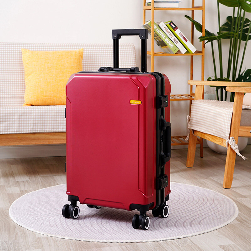 Compartiment à bagages avec roues universelles silencieuses pour hommes, cadre en aluminium de grande capacité, valise à bagages avec mot de passe, robuste et durable, nouveau