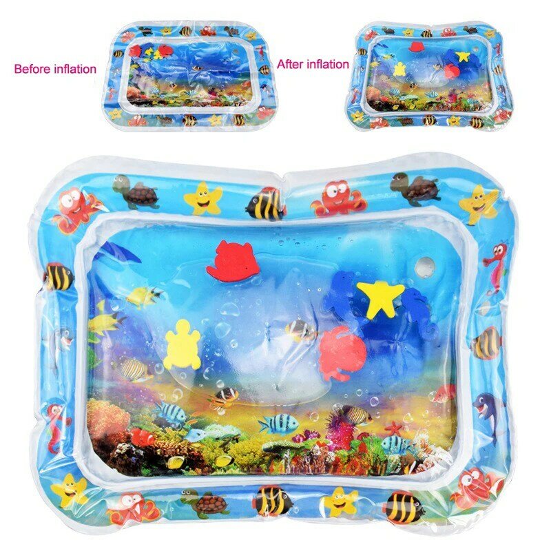 Summer Inflatable Water Mat For Babies Safety Cushion Mat Creative kids Ice Pad Early Education Baby Water Play Essential Toy