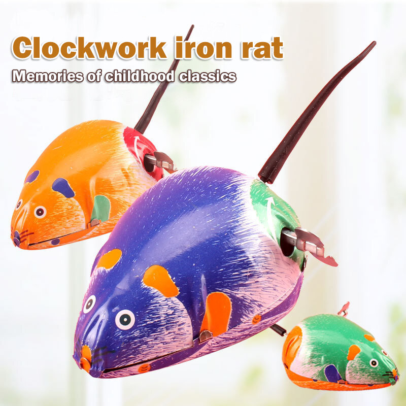 Clockwork Toy Funny Baby Toys Chain Iron Jumping Frog Cock Mouse Rabbit Puzzle Learning Education Children's Gift for kid Child