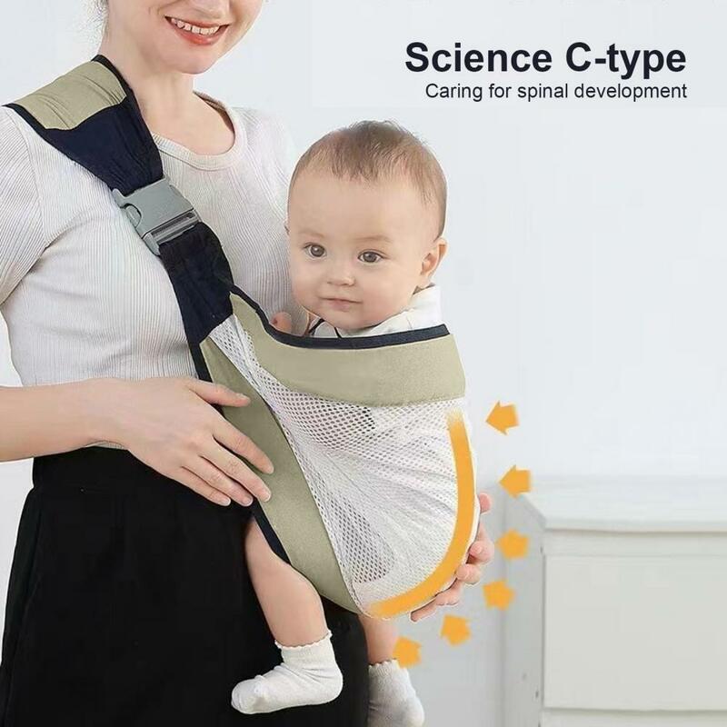 Gendongan bayi serbaguna dengan desain dapat dilipat, bangku pinggang portabel untuk memegang bayi bebas genggam