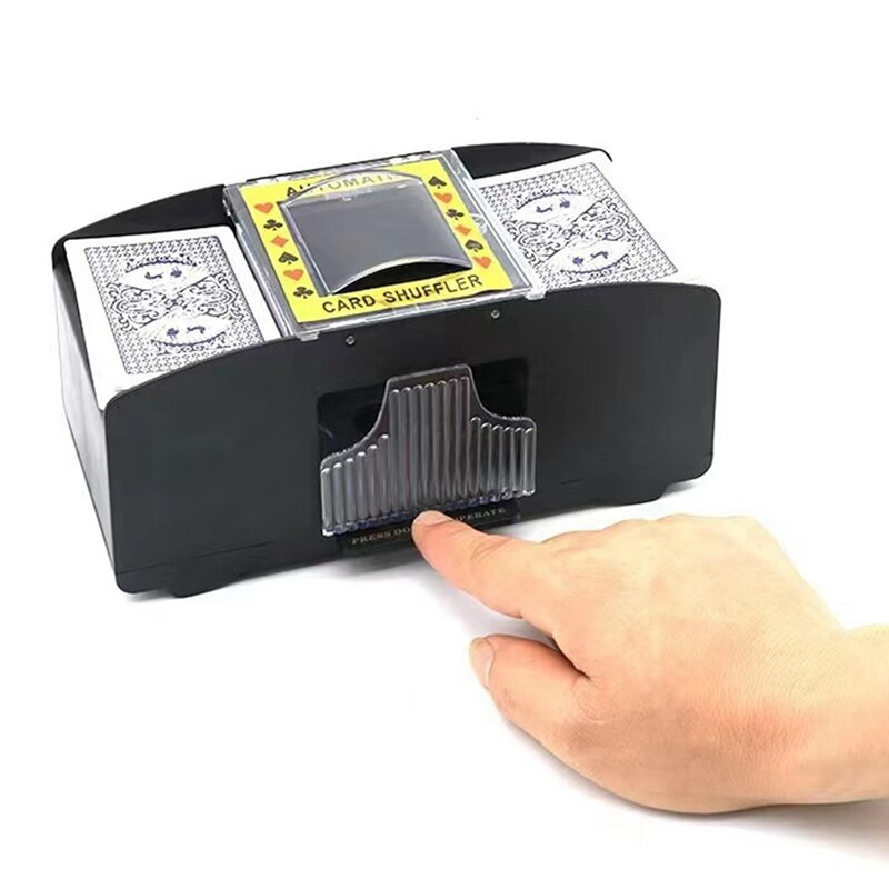 Barajador de cartas automático USB + batería, baraja de cartas pequeña de doble uso, baraja de póquer, 1 pieza