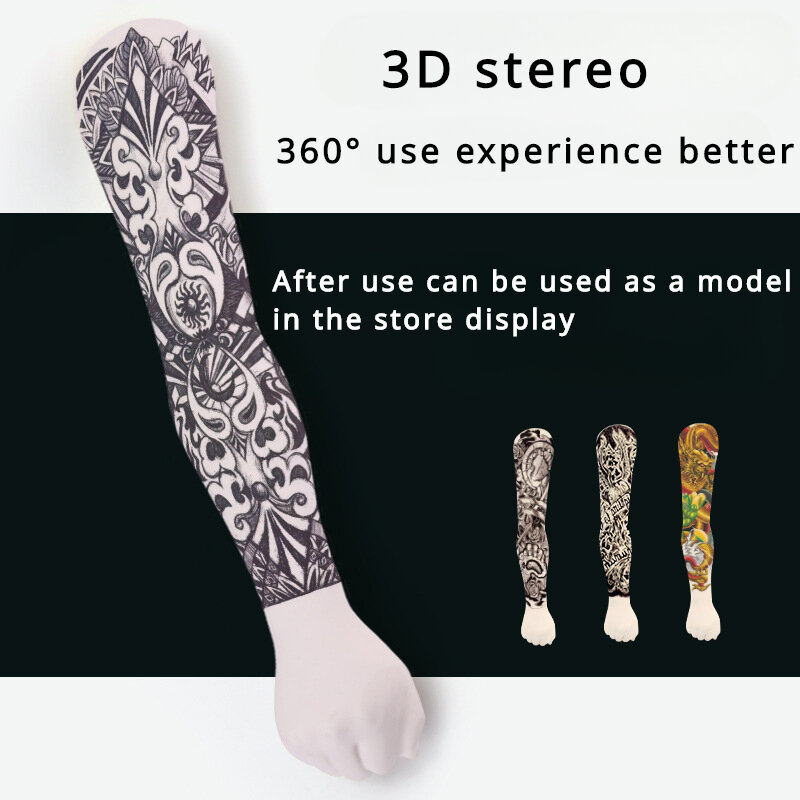 63cm 3D praktyka tatuażu symulacja ramienia sztuczne z silikonu ramię symulacja tatuaż początkujący ćwiczą akcesoria tatuaż na ramię nowe