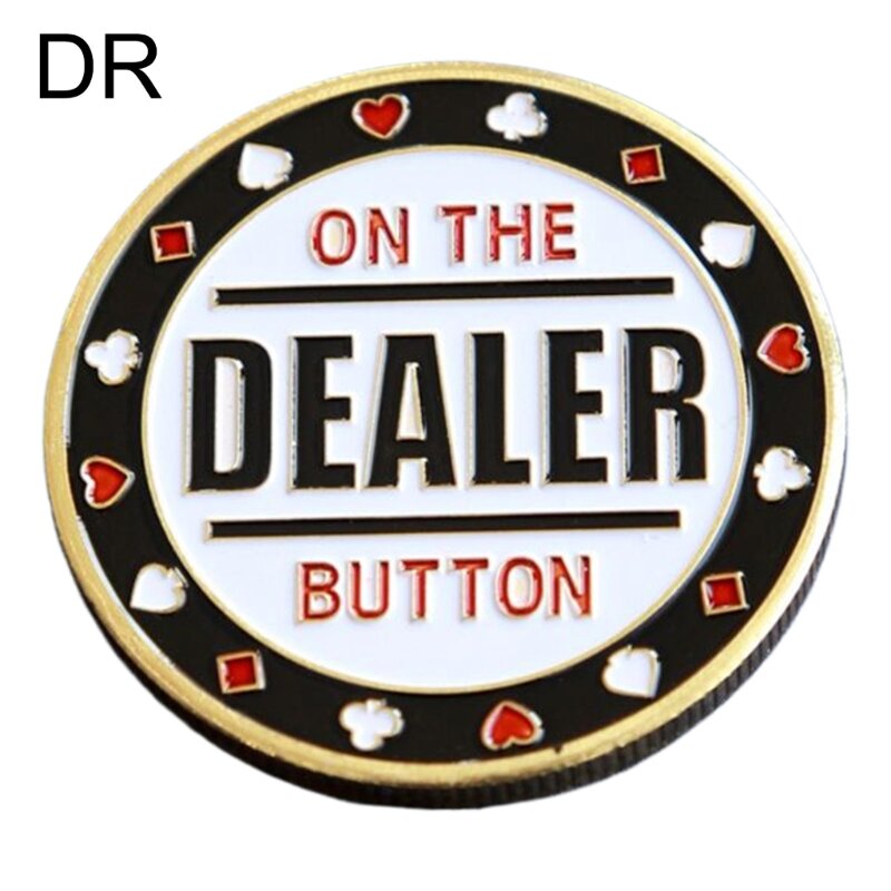 Botón elegante póquer para distribuidores monedas, botones botón ciego y pequeño