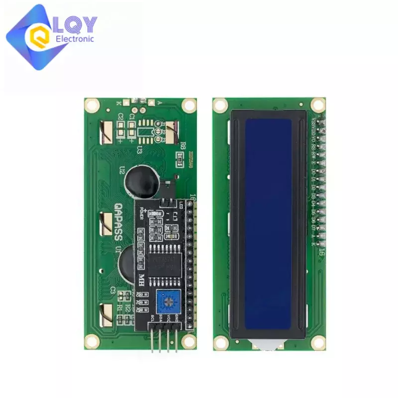 وحدة واجهة شاشة LCD لاردوينو ، أزرق ، أصفر ، شاشة خضراء ، 16x2 حرف ، ipf8574t ، cf8574 ، IIC ، I2C ، 16 ، 5V