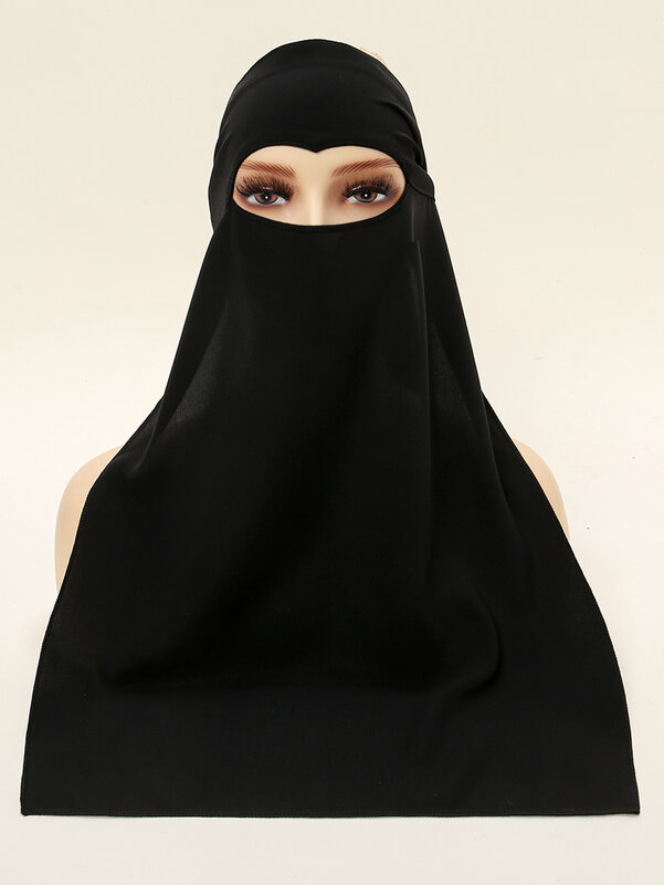 Midden-Oosten Hoofddoek Ramadan Eid Moslim Hijab Vrouwen Volledige Cover Niqab Boerka Tulband Caps Sluier Islamitische Sjaal Volledige Sjaals Wraps Hoed