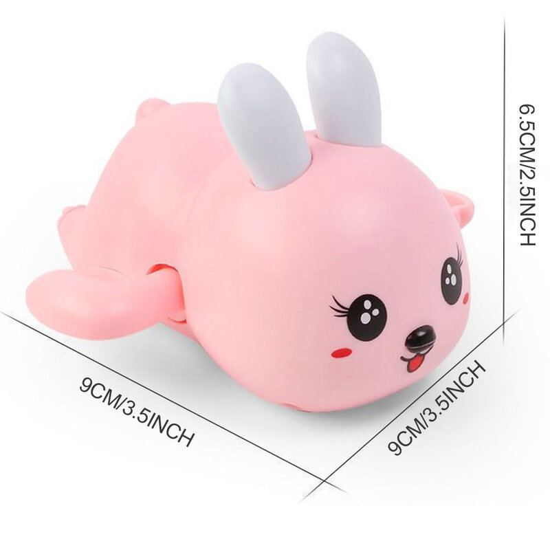 2 Pieces Wind-up Swimming Rabbit Beach Toys, Suitable for Kids aged 3 +, Perfect for Summer, Birthdays, and Children's Day Gifts