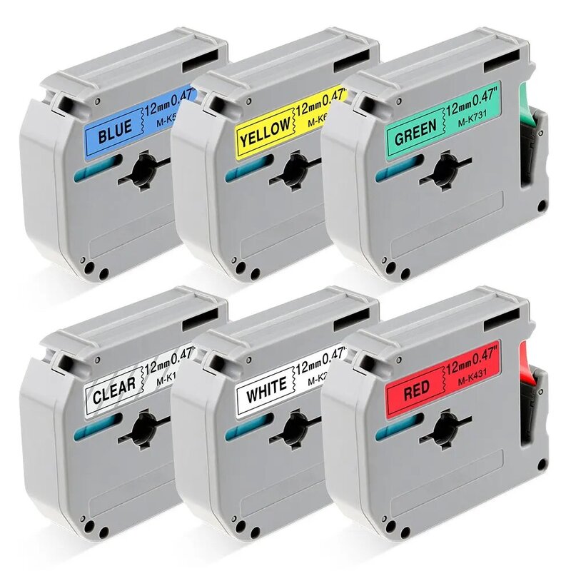 Impressora de etiquetas Compatível com Brother M-Tape, P-Touch, 9mm, 12mm, PT-80, PT-65, PT-45M, PT-70, PT-85, PT-90, PT-95,