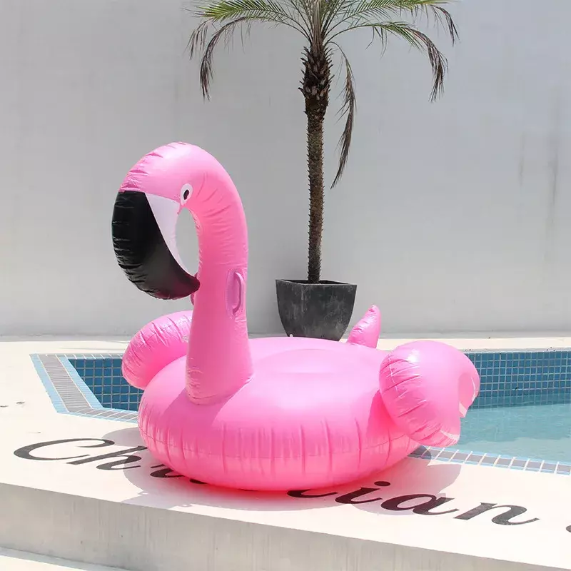 Rose Gold Inflatable Flamingo Pool FLOAT Ride-ONว่ายน้ำลอยแหวนว่ายน้ำFlamingo Boia Piscinaสระว่ายน้ำของเล่น