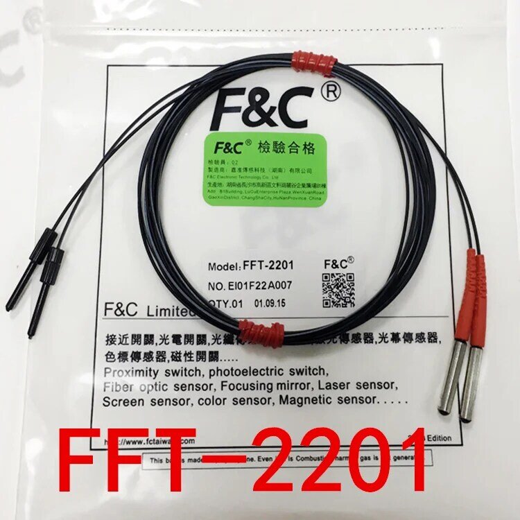 Sensor de fibra F & C Original, nuevo, FFT-2201, 2M