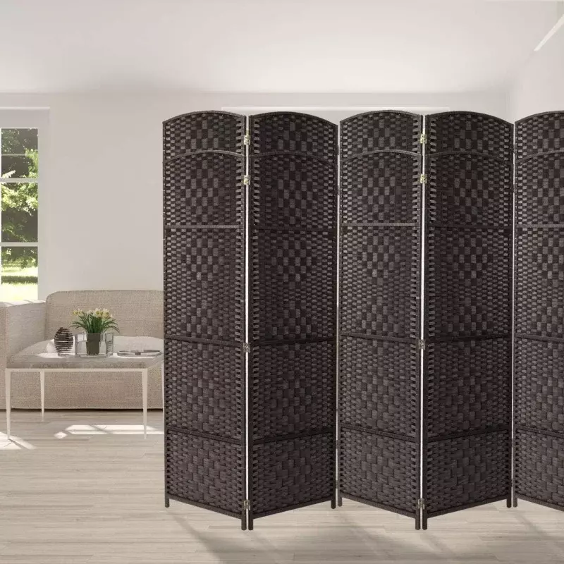 Sorbus-Tall Privacy Screen Divisor de quartos, painéis extra largos com dobingas duplas, divisória diamante de trama dupla, 8 painéis, 6 pés