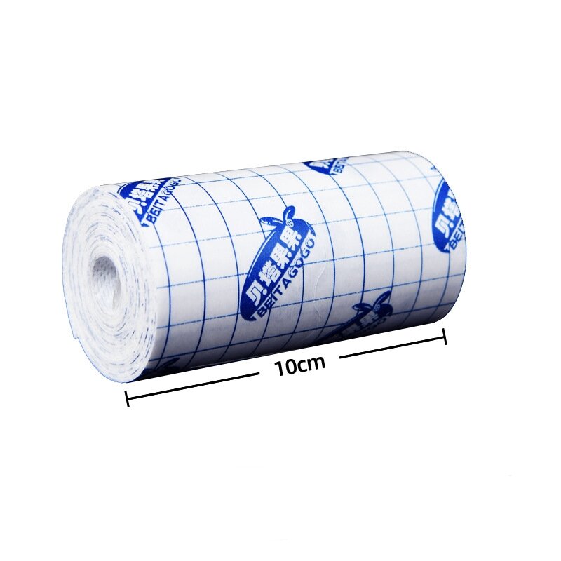 Rollo de cinta no tejida, tela Base transpirable, vendaje de yeso, Kit de supervivencia, 10cm x 5m, 1 unidad