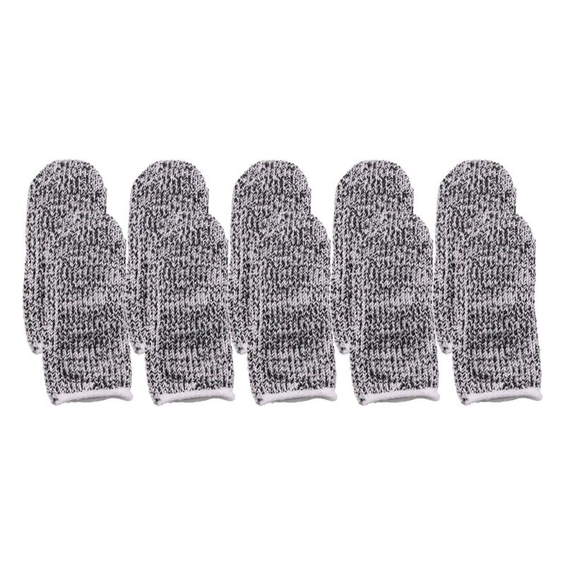 10 Pieces Finger Thumb Gloves AntiSlip Breathable Fingers Cots Cut Resistant Fingertip Cover Protection Wrap Tools Finger Cover