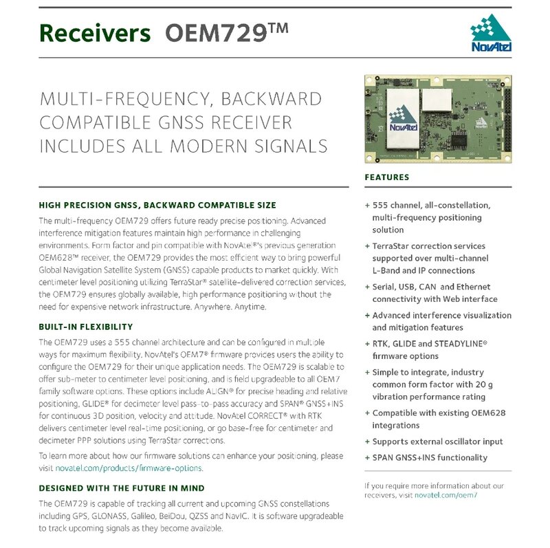 wholesale NovAtel OEM729 Quad System Multi Frequency Board OEM729-FFN-RNN-5BN