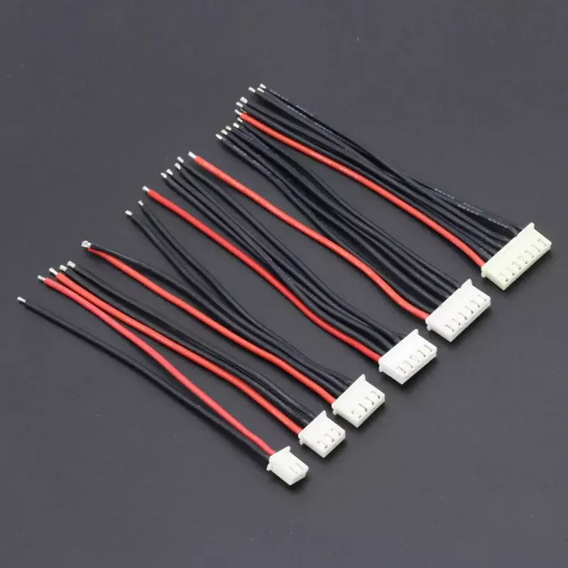 5pcs/lot 1S 2S 3S 4S 5S 6S 100mm 22AWG 8A Lipo Battery Balance Charger Cable IMAX B6 Connector Plug Wire Wholesale