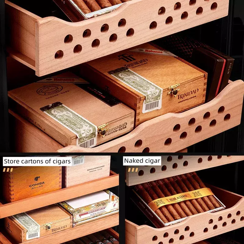 Шкаф для сигар с постоянной температурой и влажностью, умный бытовой шкаф для вина с переменной частотой и постоянной температурой