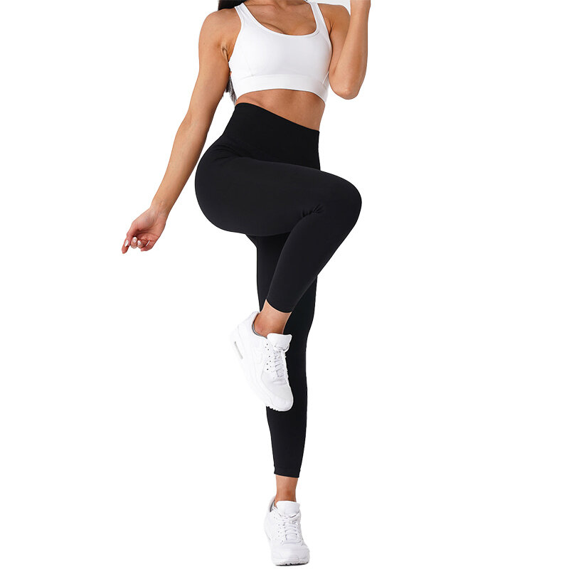 Nvgtn solide nahtlose Leggings Frauen weiche Trainings strumpfhose Fitness-Outfits Yoga hosen hoch taillierte Turnhalle tragen Spandex-Leggings