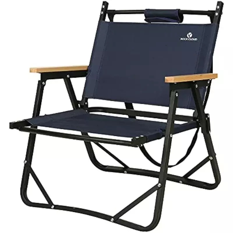 ROCK CLOUD Portable Folding Camping Chair Low Beach Chairs for Camp Lawn Hiking Sports Hunting