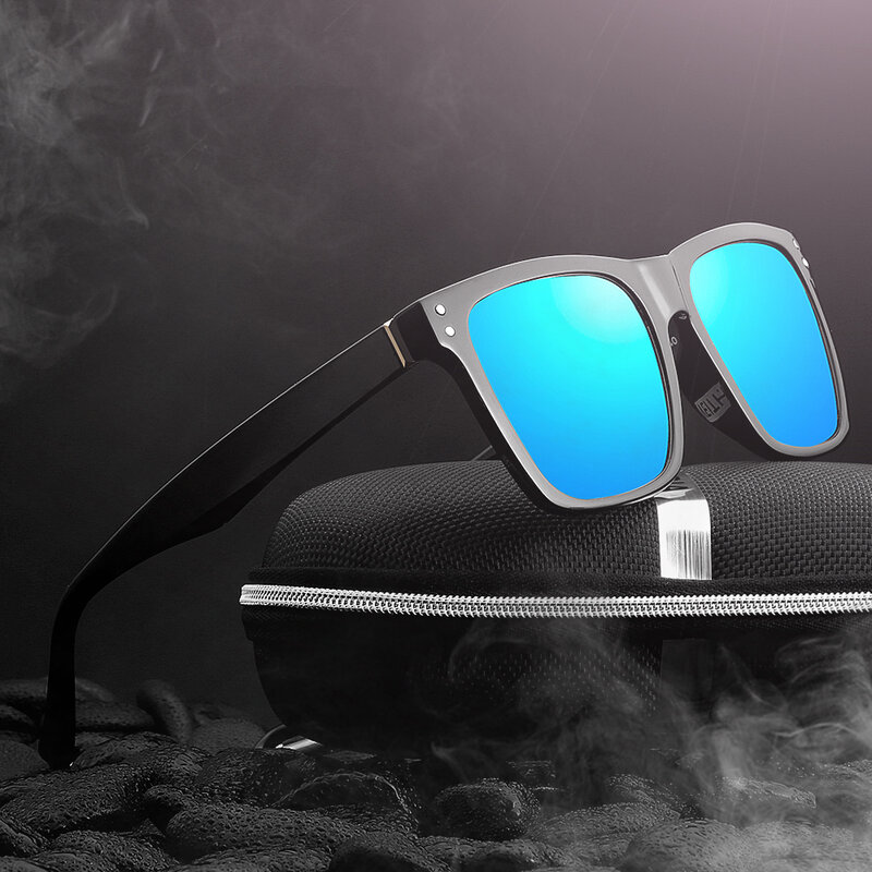 YOOLENS-낚시 선글라스 UV400 편광 선글라스 스퀘어 포토크로믹 렌즈 남녀 공용, 골프 운전 안경