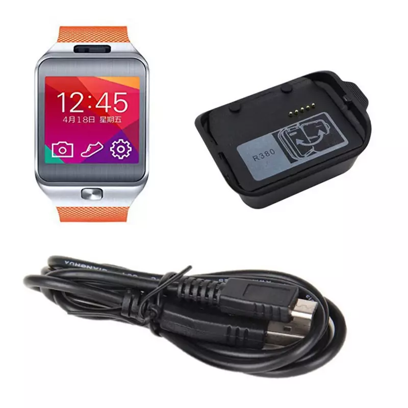 USB Charging Cable For Samsung Galaxy Gear 2 R380 Station Smart Watch SM-R380 Charger  Dock adapter