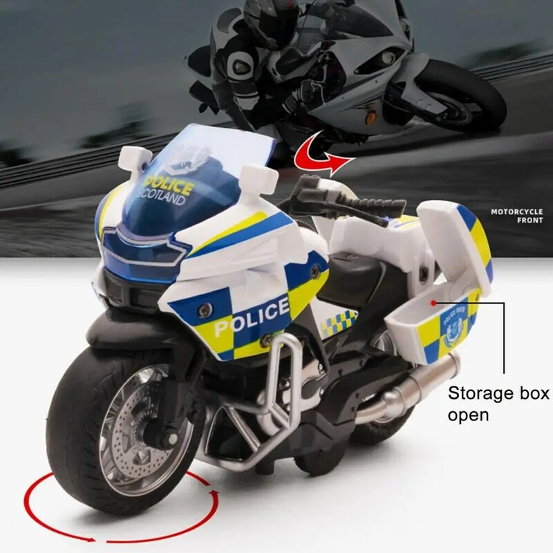 Drops hipping!Auto Spielzeug detaillierte Neuheit Legierung Kavallerie Patrouille Polizeiauto Spielzeug für Desktop-Dekoration