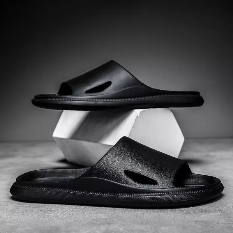 2024 New Trend Men's Slippers for Summer Wear Non-slip and Comfortable Lazy Flip-Flops Fashion Outdoor Two-Wear Slippers
