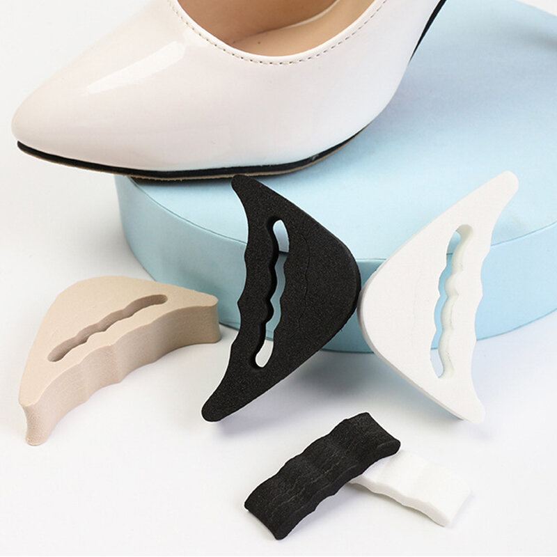 4pcs High Heel Toe Plug Insert Adjustment Size Insoles Women Shoes Toe Front Filler Cushion Pain Relief Anti-heel Drop Protector