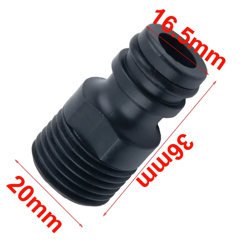 Hot New 1/2 Inch Nipple Pipe Connector Tap Adaptor Replacement Threaded 1/2 Inch For Water Hose Nipple Practical