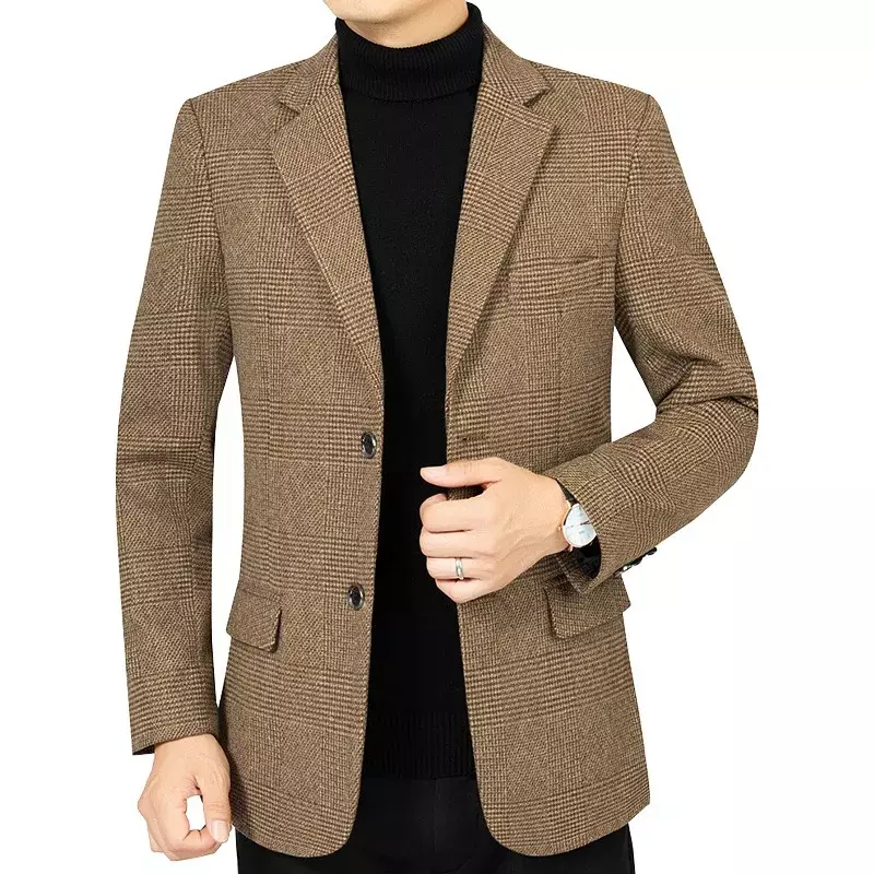 Blazers masculinos de roupas formais sólidas, jaquetas casuais de negócios, ternos de alta qualidade, blazers masculinos novos primavera, jaquetas slim fit, tamanho 4XL