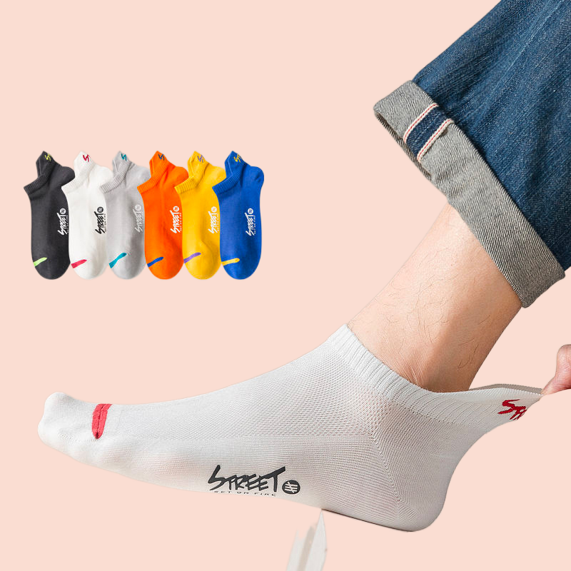 5 paare/los Mode Herren Socken Frühling dünne atmungsaktive Knöchel Boot Socken Mann Sommer kurze Sport Deodorant Socke für Studenten Jungen