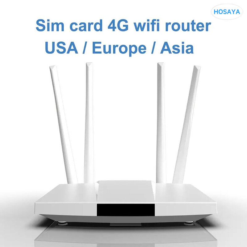 جهاز توجيه 4G واي فاي بطاقة SIM نقطة اتصال 4G CPE هوائي 32 مستخدم RJ45 WAN LAN مودم لاسلكي LTE دونغل
