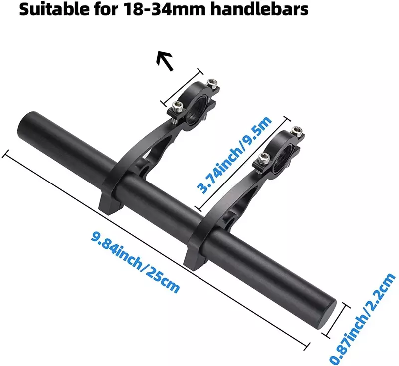 Mountain Bike Black Extension Bracket IAMOK Computer Mount Light Holder Fixed Seat Bicycle Accessories
