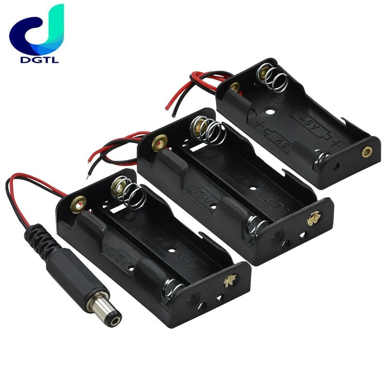 Nr. 5 2 Batterie boxen ohne Abdeckung aa-nr. 5 2 Batterie kästen ohne Abdeckung horizontal in 3V-Serie angeordnet