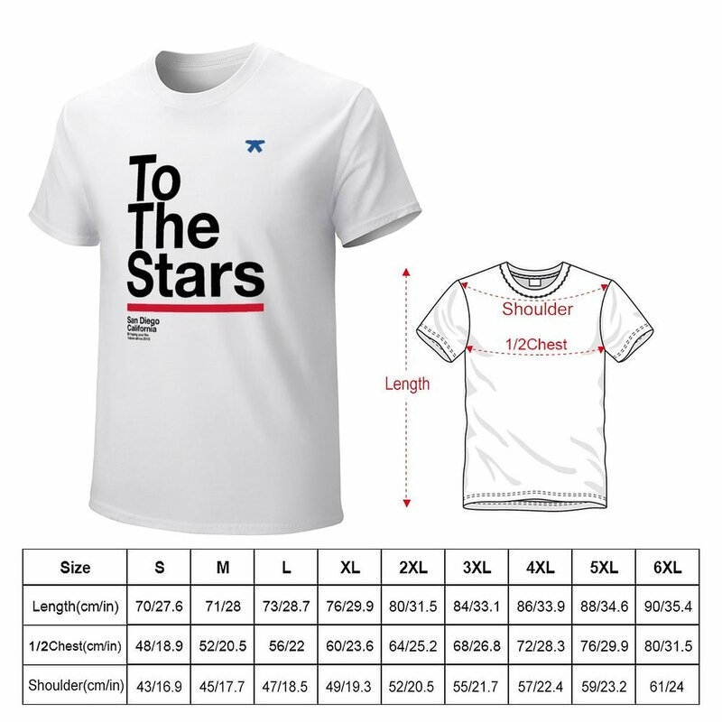T-shirt TTS - To The Stars t-shirt oversize a maniche corte t-shirt bianche da uomo di moda coreana