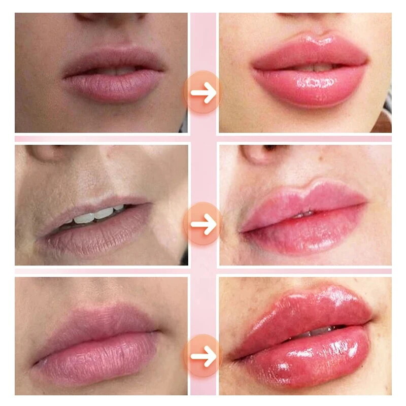 Suero labial instantáneo que aumenta la elasticidad de los labios, aceite esencial voluminizador Sexy, Reduce las líneas finas, brillo labial, cuidado, cosméticos