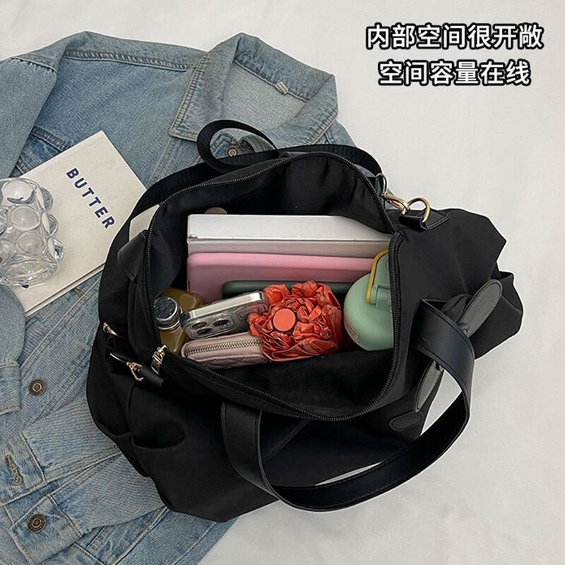 산리오 헬로 키티 Y2K 숄더백, 귀여운 접이식 큰 여행 가방, San Liou 캐주얼 핸드백, 만화 다용도 핸드백 휴대용