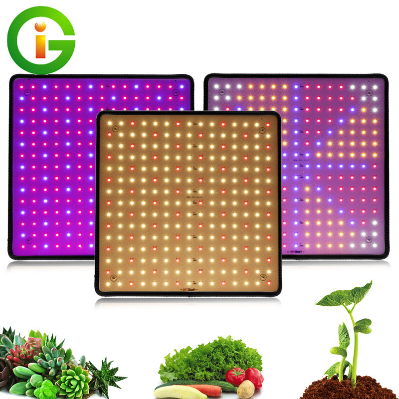 Panel de luz LED de 1000W, lámpara Phyto de espectro completo, AC85-240V, enchufe europeo/estadounidense para tienda de cultivo interior, luz de crecimiento de plantas