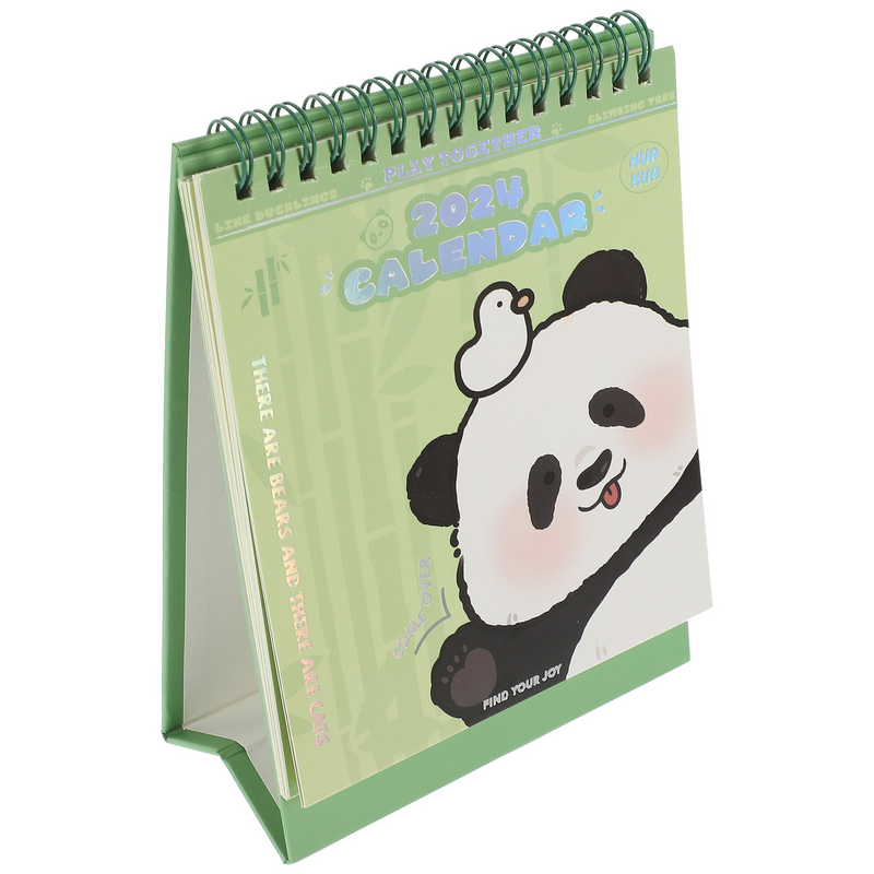 Calendário Chinês Pendurado Com Padrão Panda, Calendário De Mesa, Doméstico E Escritório