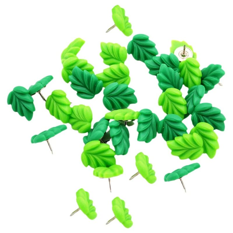 Декоративные Плоские штанги для больших пальцев с зелеными листьями