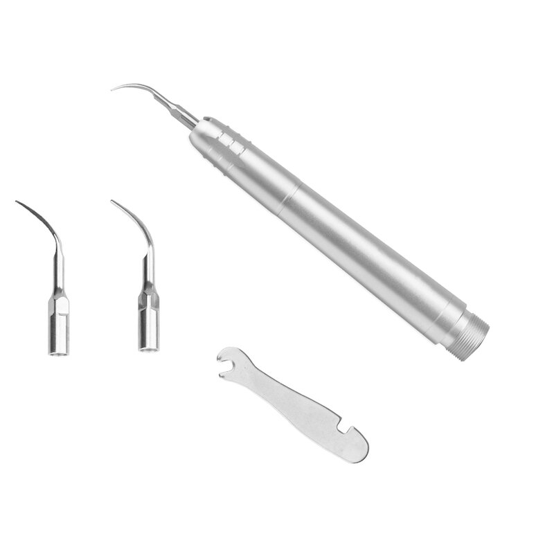 Scaler gigi ultrasonik pembersih udara, Handpiece 2/4 lubang dengan 3 ujung, pembersih gigi
